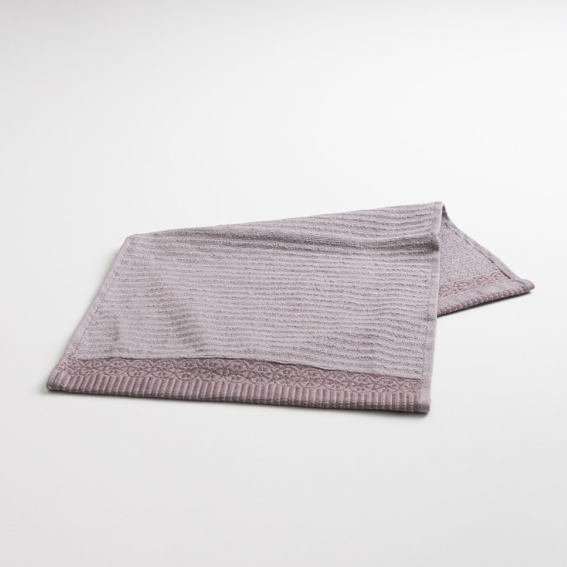 Рушник махровий кухонний з бордюром 30х50 см 400г/м2 GM Textile (Попелястий)